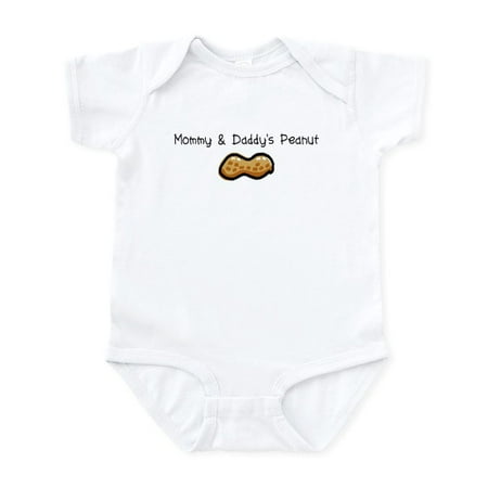 

CafePress - Mommy & Daddy s Peanut Infant Bodysuit - Baby Light Bodysuit Size Newborn - 24 Months