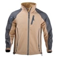thumbnail image 3 of Sentmoon Mens Coat Color Block Long Sleeve Turtle Neck Mens Lightweight Jackets Oversized Zipper Windbreaker Waterproof Men's Clothes Fall and Winter Trendy for Travel and Hiking Khaki M, 3 of 7