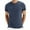 Navy, variant on Mens Shirts Summer Men's Solid Color Round Neck Half Button Casual Short Sleeve T-Shirt