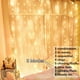 thumbnail image 4 of Guirnalda de luces para cortina de ventana, 300 LED, 8 modos, USB, con estrellas, para Navidad y Año Nuevo, iluminación decorativa para habitación, jardín, boda y fiesta (3 x 3 m), blanco cálido., 4 of 8