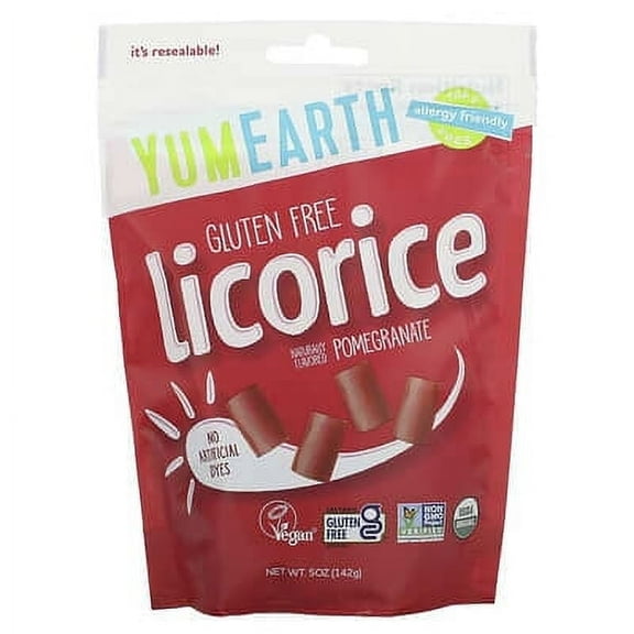 YumEarth, Organic Licorice, Pomegranate, 5 oz
