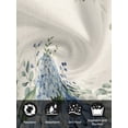 thumbnail image 7 of Blue Flowers Cloth Napkins Set of 8 Reusable Dinner Napkins, Green Eucalyptus Floral Country Beige Cocktail Napkin Washable Table Napkins for Wedding/Holiday Party/Baby Shower 20"x20", 7 of 7