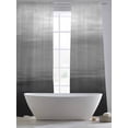 thumbnail image 5 of Gradient Black Sheer Curtains 2 Panels Set Abstract Black Grey White Gradient Water Ripples Sheer Window Curtains Light Filtering Rod Pocket Voile Drapes for Bedroom Living Room 52"X108", 5 of 8
