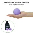 thumbnail image 3 of Pelota de masaje SIMPLECOOL Hard Lacrosse de 6 cm, 2 unidades, color morado, 3 of 9