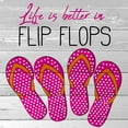 thumbnail image 2 of Allen, Kimberly 26x26 Gold Ornate Wood Framed with Double Matting Museum Art Print Titled - Flip Flops, 2 of 4