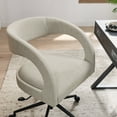 thumbnail image 4 of Modway Pinnacle Slub Weave Fabric Office Chair w/Rollerball Casters in Linen, 4 of 10