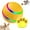 Cat Toys & Dog Toys Yellow, variant on YaoZQ Smart Bouncing Pet Toy, Motion Activated Wicked Ball with 2 Modes (Normal/Crazy) for Medium Dogs, 3.15 in, Orange