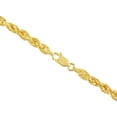 thumbnail image 4 of 14K Yellow Gold Diamond Cut Rope Chain Necklace for Men and Women â€“ Measures 4mm Thickness x 22 Inches Length, 4 of 7