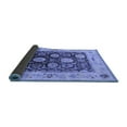 thumbnail image 2 of Ahgly Company Indoor Round Oriental Blue Industrial Area Rugs, 5' Round, 2 of 4