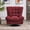 Burgundy, variant on MCombo Swivel Accent Chair, Modern Tufted Upholstered Armless Chairs, Wide Seat Single Sofa Chair for Living Room Bedroom LW753(Burgundy)