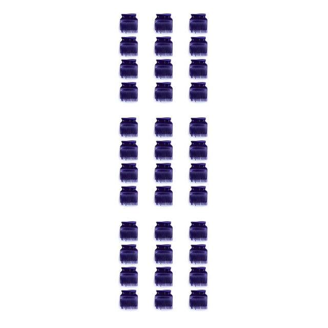 pitrice 1/2/3 12pcs Salon Chaud Rouleau Colorant Perm Isolation Clips Pinces Multi-Dentées Outils de Coiffure Imperméables Accessoires de Cheveux Violet 3PCS