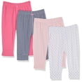 thumbnail image 1 of Pantalones Simple Joys de Carter's Baby Girls, paquete de 4 unidades, 12 meses, 1 of 1