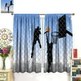 thumbnail image 5 of Basketball Blackout Curtains for Boy,Sports Theme Athlete Arena Dunking Art Grommet Print Rod Pocket Window Treatments Drapes for Teens Men Gym Playroom Decor 52" W X 84" L, 5 of 6