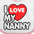 thumbnail image 4 of Inktastic I Love My Nanny Boys or Girls Baby Bib, 4 of 4
