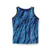 Swim 365 Womens Plus Size Longer-Length High-Neck Racerback Tankini Top
