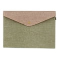 thumbnail image 1 of GOOHOCHY Sobre Carpeta de archivos Porta documentos organizador desplegable Portafolios Bolsa de documentos duradera Carpetas de archivos de papel 33 x 23 cm (verde militar), 1 of 7