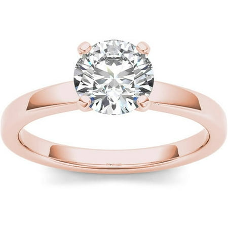 1 Carat T.W. Diamond Solitaire 14kt Rose Gold Engagement Ring