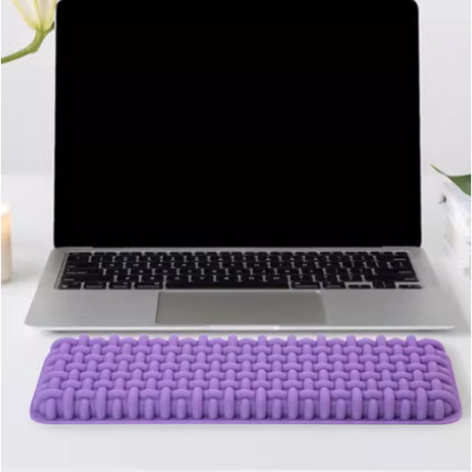 Tatami Memory Foam Keyboard Wrist Rest, Silicone Wrist Support Pad for Women with Ergonomic Design