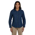 thumbnail image 1 of Harriton Ladies' 6.5 oz. Long-Sleeve Denim Shirt, 1 of 3