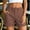 *Coffee, variant on Women's High Waisted Cargo Shorts ,Solid Color Casual Summer Work Bottoms Beige,Women's Plus L