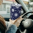 thumbnail image 6 of Logiee Snowflakes2 Print 20OZ Car Cup with Lid, Stainless Steel Vacuum Insulated Double Wall Travel Tumbler, Durable Insulated Coffee Mug,Thermal Cup with Straw-Without Straw, 6 of 8