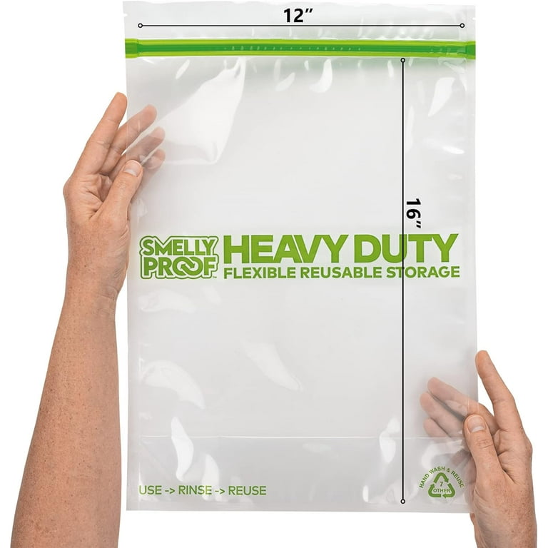 HEAVY DUTY Reusable STAND UP Ziplock Bags 2 Gallon Storage Bags BPA Free Freezer Safe USA Made Eco Friendly