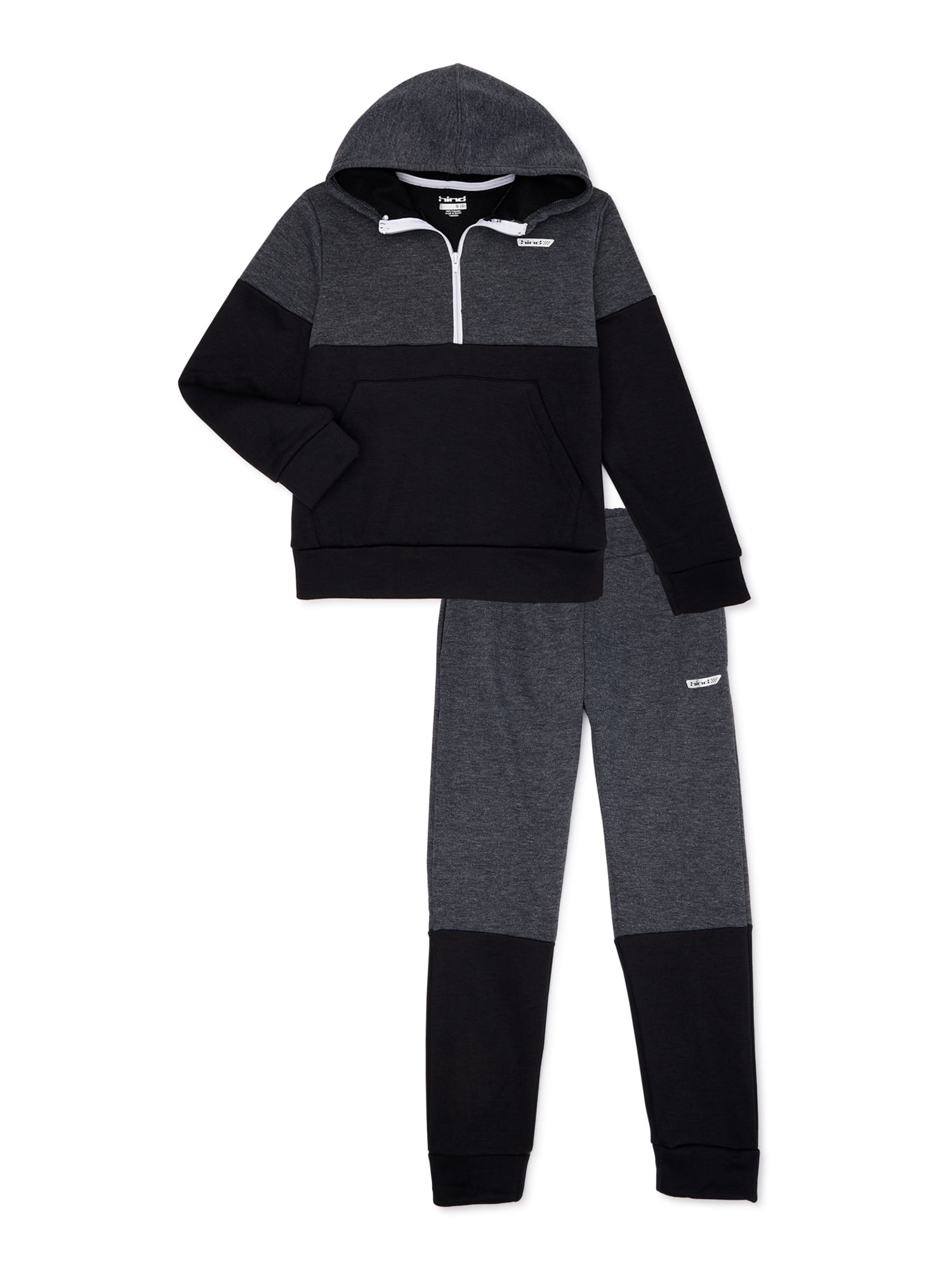 Hind Boys 1/4 Zip Hoodie and Joggers 2-Piece Active Set, Sizes 8-20 ...