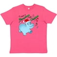 thumbnail image 3 of Inktastic I Want a Hippopotamus for Christmas Hippo in Santa Hat Youth T-Shirt, 3 of 5