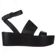thumbnail image 3 of Womens VINCE Vienna Platform Ankle Strap Sandals - Black Leather, 3 of 6