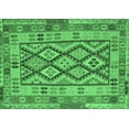 thumbnail image 1 of Ahgly Company Indoor Rectangle Abstract Emerald Green Contemporary Area Rugs, 8' x 12', 1 of 4
