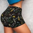 thumbnail image 4 of Haiem Wasp and Florals No Front Seam Biker Shorts for Women Yoga Workout Gym Bike Shorts with Tummy Control Moisture-Wicking-Small, 4 of 9