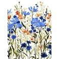 thumbnail image 2 of Caroline, Emma 19x24 White Modern Wood Framed Museum Art Print Titled - Bright Wildflower Medley I, 2 of 4