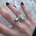 thumbnail image 3 of Anillos de animales de gato de la fortuna para hombres y mujeres, joyería de pareja, anillos de dedo ajustables, regalo del Día de San Valentín para hombres, amantes, Damas, niñas, niños, lindos, 3 of 4