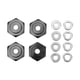 thumbnail image 4 of Adaptador hexagonal RC, 4 piezas Acoplador hexagonal RC Accesorios RC Rueda RC Buje hexagonal Tecnología innovadora, 4 of 12