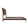 thumbnail image 5 of AFI Portland King Low Profile Wood Platform Bed Frame with Sleigh Headboard, Walnut, 5 of 6