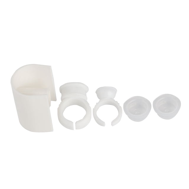 Anillo de pegamento para extensiones de pestañas postizas, soporte para paleta en forma de U, herramienta de maquillaje, n.° 1