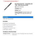 thumbnail image 2 of Rear Shock Absorber - Compatible with 1988 - 2000 Chevy K2500 1989 1990 1991 1992 1993 1994 1995 1996 1997 1998 1999, 2 of 2