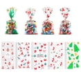 thumbnail image 4 of Bolsa de regalo de Navidad de 50 Uds., bolsas de celofán con estampado de dibujos animados de Papá Noel, bolsas de embalaje de dulces para Kits de decoración para fiestas árbol de Navidad Toystoory HA001657-04, 4 of 6