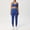 Blue, variant on Matching Workout Sets for Women,Breathable Seamless Sport Bras & Leggings,2 Piece ActiveWear Outfits for Pilates/Gym/Athletic