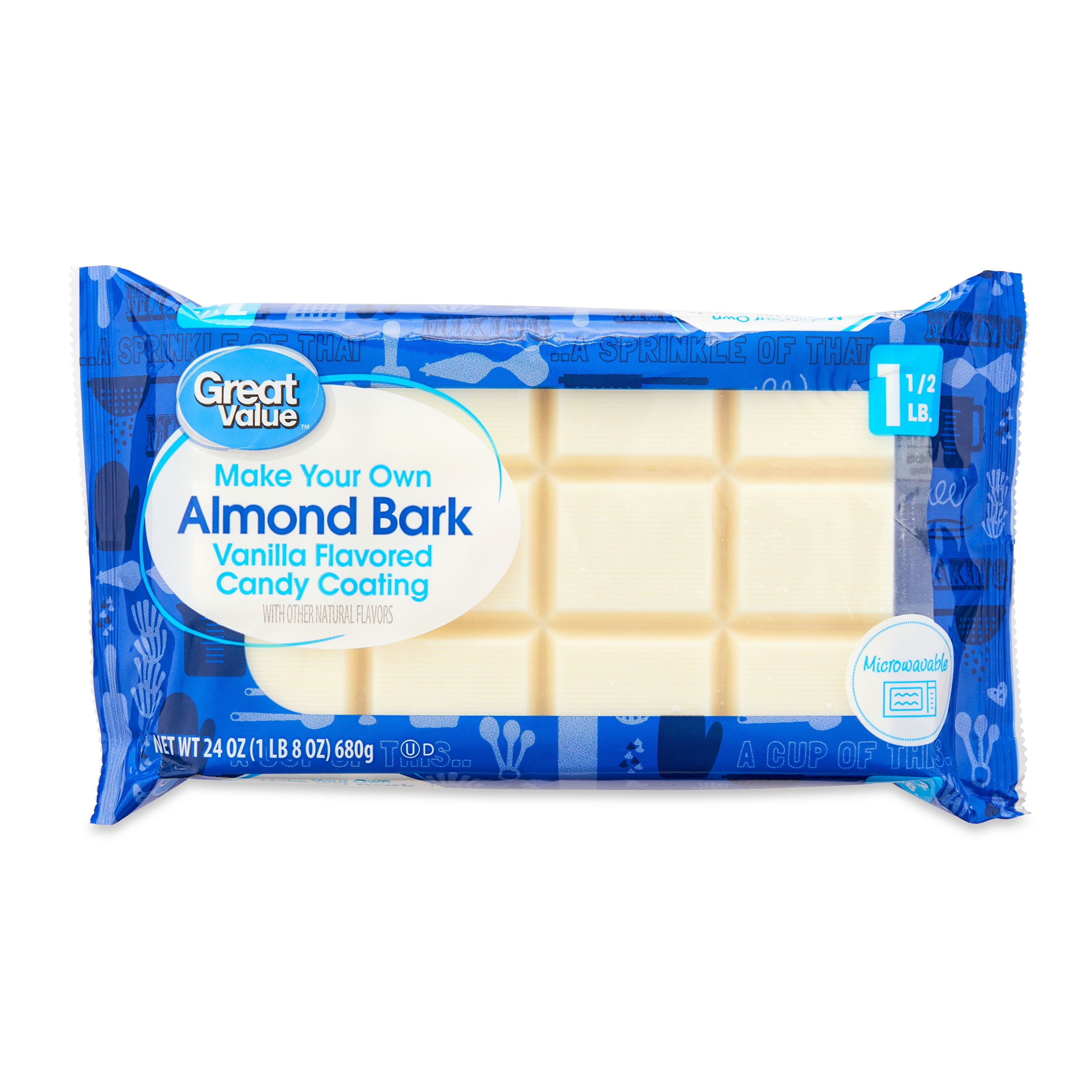 Great Value Almond Bark, Vanilla, 24 oz