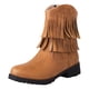 thumbnail image 1 of NECHOLOGY Zapatos Botines para mujer Botines de mujer a la moda nuevo patrón decoración de borlas punta redonda tacón bajo zapatos cómodos con cremallera para otoño e invierno (Yellow 7.5), 1 of 7