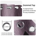 thumbnail image 4 of Ombre Purple Wavy Line Blackout Curtains,2 Panels,63 Inch Length,Room Darking Thermal Insulated Window Drapes for Bedroom, 4 of 8