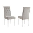 thumbnail image 2 of Inspire 202-106GY Cavalli Side Chair, Grey - Pack of 2, 2 of 5