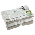thumbnail image 4 of Modern Threads Reinhart 6-Piece Quick Dry Striped, Cotton Bath Towel Set, Tan Beige, 4 of 4