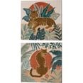 thumbnail image 1 of Great Art Now Big Cat Beauty B by Janelle Penner 2 Piece Canvas Art Set Each 14W x 14H, 1 of 3