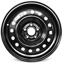 Wheel For 2006-2012 Saab 9-3 16 inch 5 Lug Black Steel Rim Fits R16 Tire