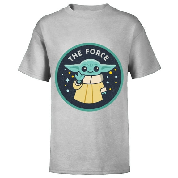 Star Wars The Mandalorian Grogu The Force - Short Sleeve T-Shirt for Kids – Customized-Athletic Heather