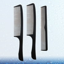 OATIPHO Combs For Hair Styling Tools Carbon Fiber Black 3pcs Set 9.45x1.18in