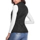 thumbnail image 4 of Chaleco de mujer con cuello alto Chalecos Chaleco acolchado Chaqueta ligera sin mangas con bolsillos con cremallera (L), 4 of 5