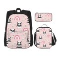 thumbnail image 1 of Fotbe Cute Cartoon Panda Set Escolar 3 en 1 para Niños - Mochila Duradera con Lonchera Aislante y Estuche para Lápices - Mochila Escolar para Niños y Niñas, 1 of 7
